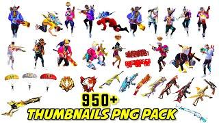 Free Fire Png Pack 950+ | Free Fire Thumbnail Png Pack  | Free Fire Fake Enemy Png Pack 