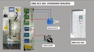 abb acs 560 standard macros ,Default control connections for the ABB standard (Vector) macro