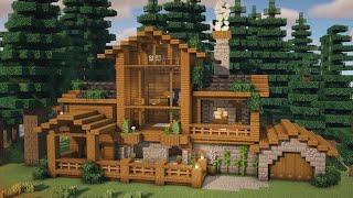 Minecraft: How To Build A Spruce Cabin Tutorial