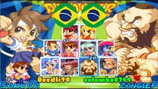 Super Gem Fighter Mini Mix  DeedlitB (Brazil) vs colombo0744 (Brazil) sgemf