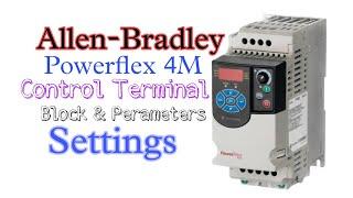 Allen-Bradley powerflex 4M VFD//Control Terminal black & #basic Perameters#