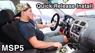 MSP5 Gets NRG Innovations Quick Release Steering Wheel [Airbag Removal & Installation](w/ Pro Tips)