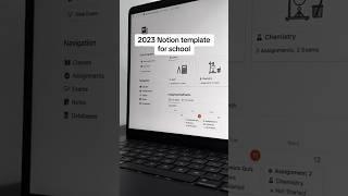 My 2023 notion template for school #notion #notiontemplate #student #study #studentplanner