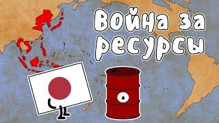 ВОЙНА ЗА РЕСУРСЫ  (Вторая Мировая Война, Блицкриг, история на пальцах)