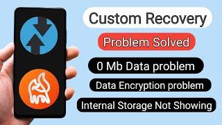 Twrp recovery 0Mb Data problem Solved | recovery data Encryption problem Solved