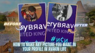 How to Change Your Avakin Life Profile Picture to a Real Photo!