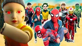 SUPERHERO's Story|| Team Colorful Spider-Man VS Colorful SQUID GAME Team– Epic Showdown! (Action) #2