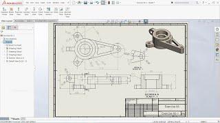 SolidWorks Drawing Tutorial View layout, Annotation, Sketch