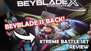 EXCLUSIVE BEYBLADE? HASBRO BEYBLADE XTREME BATTLE SET REVIEW!