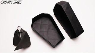 Как сделать гроб из бумаги  Оригами гроб коробочка
