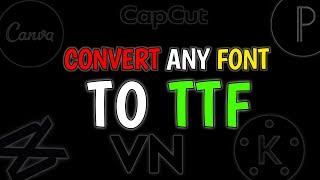 How to convert fonts | Online font converter | how to decompress fonts