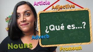 ¿Qué es: Noun, Adjective, Verb, Adverb, etc en inglés?