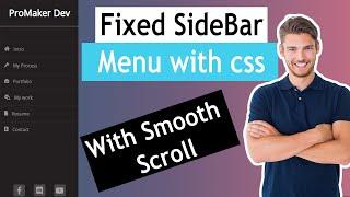 Sidebar Menu Explained! | Only HTML  CSS