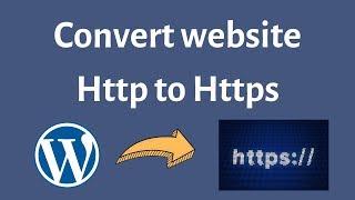 how to redirect http to https in Wordpress website