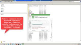 Failed to connect to Veeam Backup & Replication Server FIX