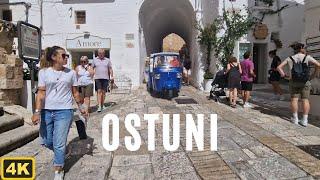 Ostuni in Puglia Italy, 4K Walking Tour in the White City