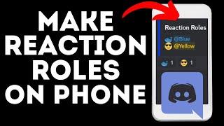 How to Make Reaction Roles on Discord Mobile - iPhone & Android