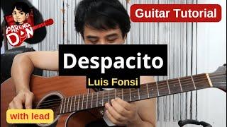 Despacito guitar tutorial easy chords with lead guitar lessons - song by Luis Fonsi