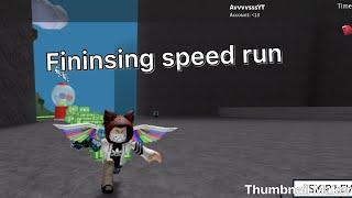 Finishing speed run