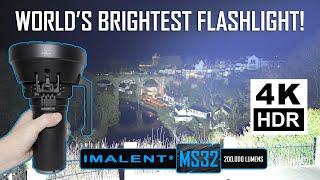 Worlds BRIGHTEST Flashlight - IMALENT MS32 - 200,000 lumens!!