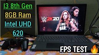 WWE 2K20 Game Tested on Low end pc|i3 8GB Ram & Intel UHD 620|Fps Test |