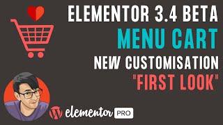 Elementor 3.4 Beta - Revamped Menu Cart - First Look with the Hello Theme