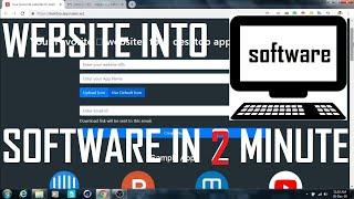 Convert website into desktop app ( whatsapp web into software)