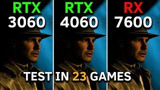 RTX 3060 12GB vs RTX 4060 vs RX 7600 | Test in 23 Games at 1080p | RYZEN 5 5600 | Late 2024