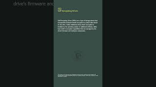 SED - Self-Encrypting Drives - Security+