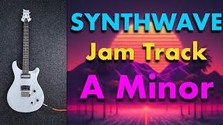 Synthwave Backing Track For Guitar In Am 105bpm