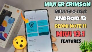 Miui Sr Crimson - 13.0.10.0 with Android 12 | Unlimited Customization with Miui 13.1 Features 