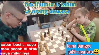 bocil umur 6 tahun VS orang dewasa main catur