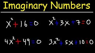 Solving Quadratic Equations With Imaginary Numbers