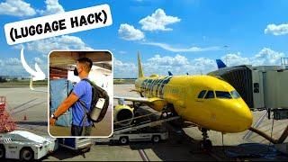 Travel Day on SPIRIT AIRLINES & Luggage Hack [US to Mexico] | Travel with kids