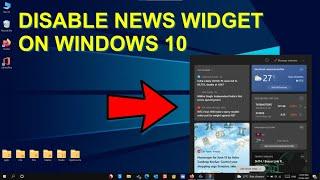 How to disable news and interests widget on Windows 10