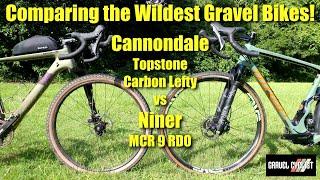 Cannondale Topstone Carbon Lefty vs Niner MCR 9 RDO: Comparing the Wildest Gravel Bikes!