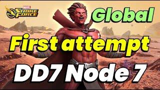 Dark Dimension 7: Node 7 GLOBAL FIRST ATTEMPT! HARDEST NODE IN DD7 | MARVEL Strike Force - MSF