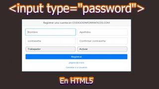 How to Make INPUT TYPE PASSWORD with HTML Coding...