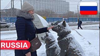 WINTER RUSSIA Primorskaya Subway Station St. Petersburg Walking Tour 4K | 步行游览冬季圣彼得堡俄罗斯 | 도보 여행 겨울 사