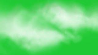 Moving Clouds - Side Scroll Loop - Green Screen