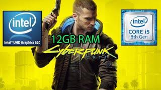 Cyberpunk 2077 on Intel UHD 620 - 12GB RAM - i5 8250u