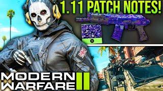 Modern Warfare 2: Full 1.11 UPDATE PATCH NOTES! Tons Of Gameplay Fixes! (WARZONE 2 New Update)