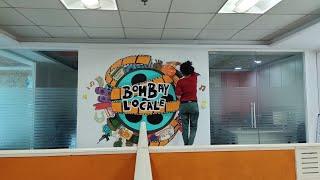 Making of the Wall Art - Bombay Locale Office