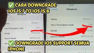 CARA DOWNGRADE IOS / MENURUNKAN VERSI IOS SUPPORT SEMUA TIPE IPHONE | BISA JUGA ATASI SINYAL HILANG