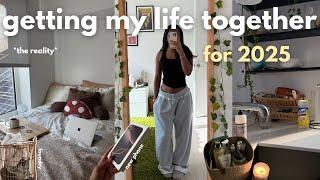 getting my life together for 2025...*painfully realistic* (deep cleaning, sunday reset & new phone)