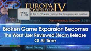 Broken Europa Universalis 4 Leviathan Expansion DLC Becomes Worst User Reviewed Steam Game Ever