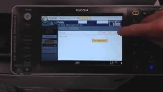 Scanning to email or USB using a Ricoh printer