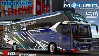 MOD BUSSID TERBARU l SR2 XHD MN HINO l "STJ MAURO" PALING DETAIL!! SHARE 3D LIVERY BUSSID V3.7.1