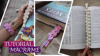 Macrame Bookmark & Wavy version of the Square Knot