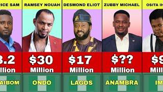 50 Richest Nollywood Actors 2025 |Their Net Worth And State Of Origin